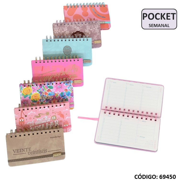 AGENDA 2026 FW POCKET SEMANAL 17X9,4cm. (L69450)