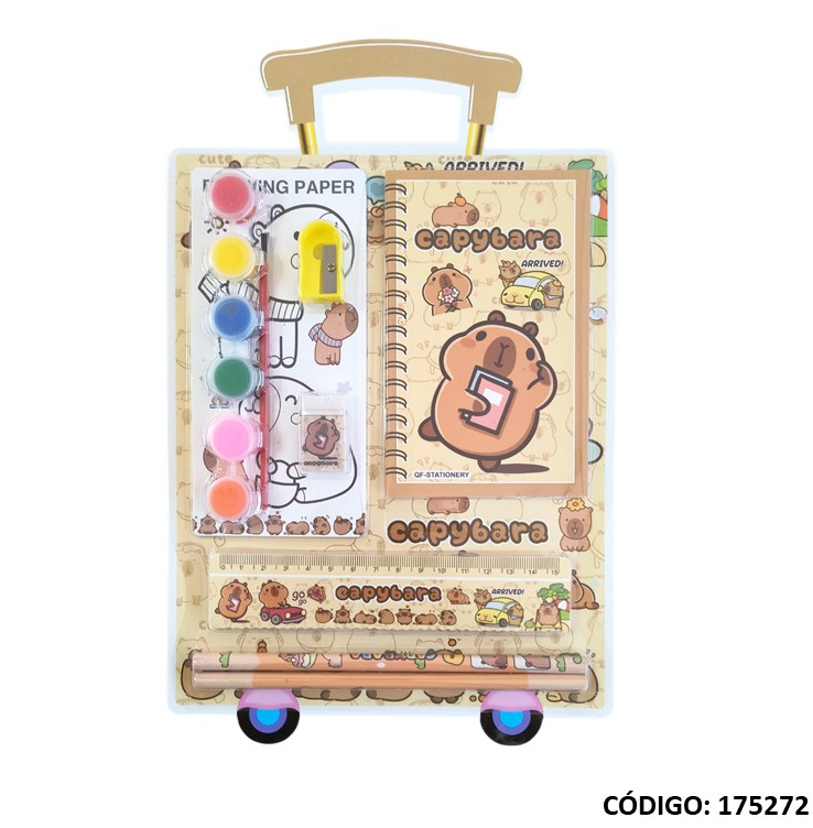 SET ESCOLAR MULTIPAPER CAPIBARA CON TEMPERAS (L175272)