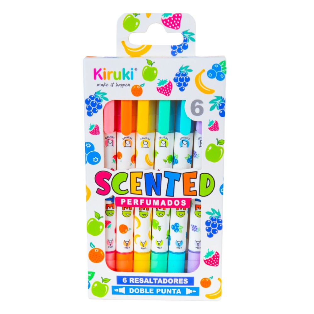 RESALTADOR KIRUKI PERFUMADO X6 COLORES (L31926)