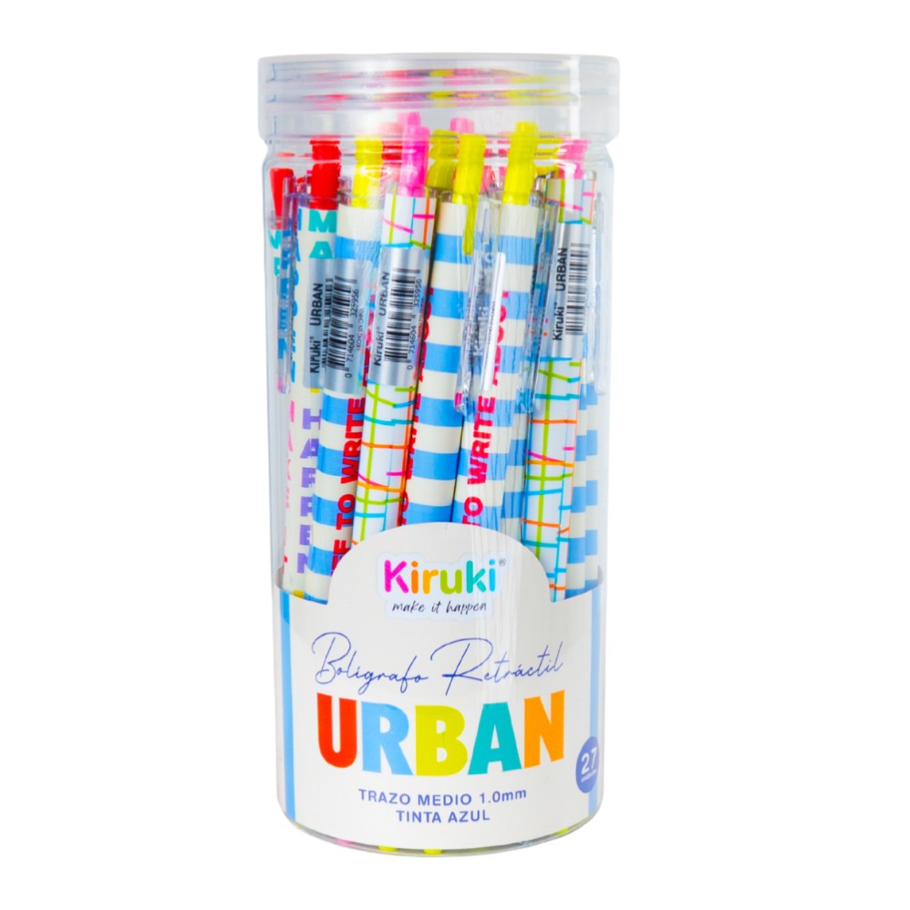 BOLIGRAFO KIRUKI URBAN TINTA AZUL (L31929)