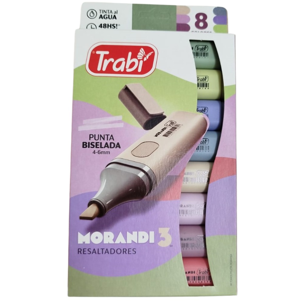RESALTADOR TRABI MORANDI 3 X8 COLORES (L32157)