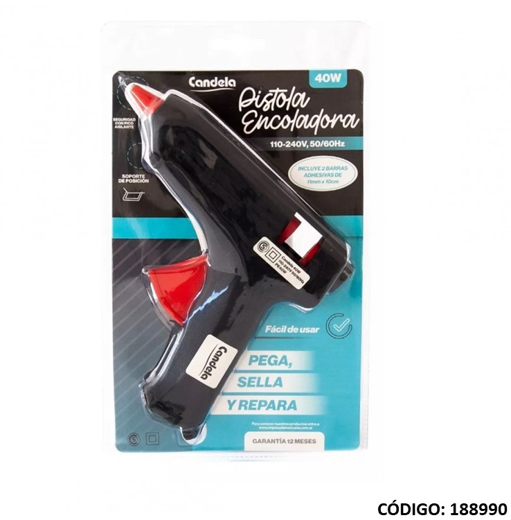 PISTOLA ADHESIVA CANDELA GRANDE (L188990)