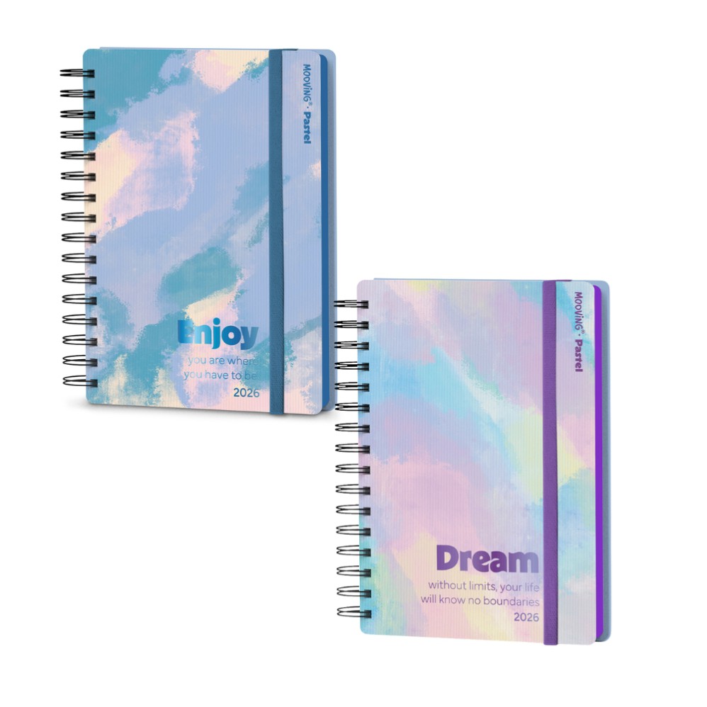 AGENDA 2026 MOOVING 10X15 DIA POR PAGINA PASTEL (L32384)