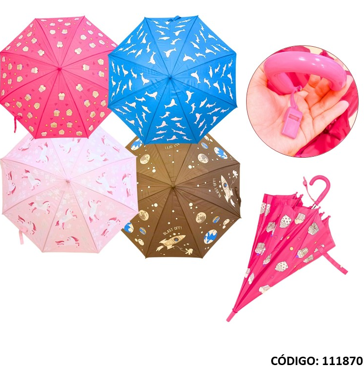 PARAGUAS INFANTIL CAMBIA DE COLOR (R111870)