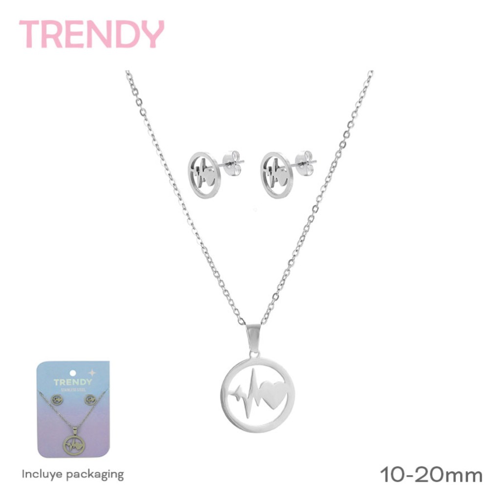 CADENA + ARO TRENDY ACERO (R31904)