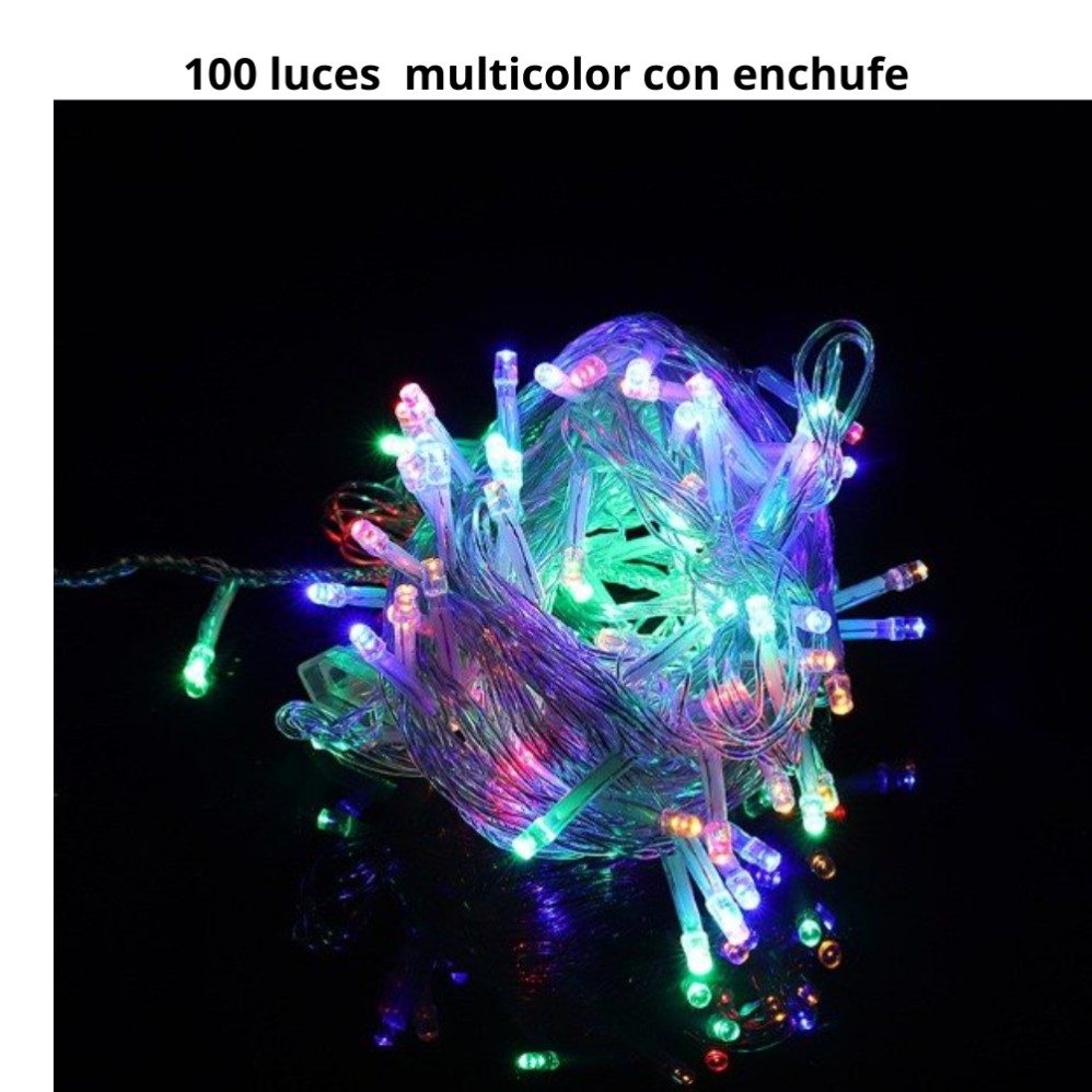 LUZ DE NAVIDAD 100 LED CADENA CON ENCHUFE (R32419)