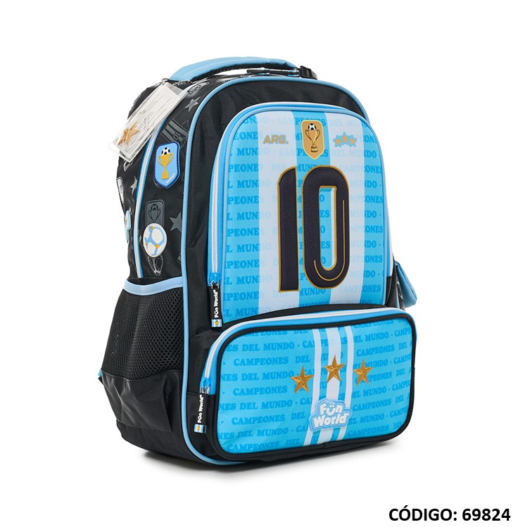 MOCHILA 17" FW FUN WORLD CAMPEONES (L69824)