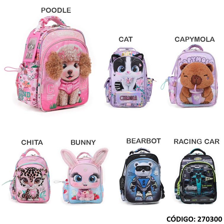 MOCHILA JARDIN 12" CHIMOLA (L2703000)