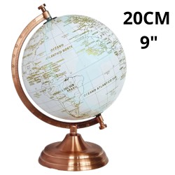 GLOBO TERRAQUEO 20cm. GOLD BRONCE 32793