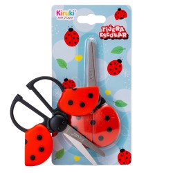 TIJERAS KIRUKI ESCOLAR CON DISEÑO MARIQUITA (L33220)