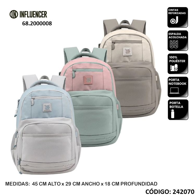MOCHILA PORTANOTEBOOK 18" LSD INFLUENCER (L242070)