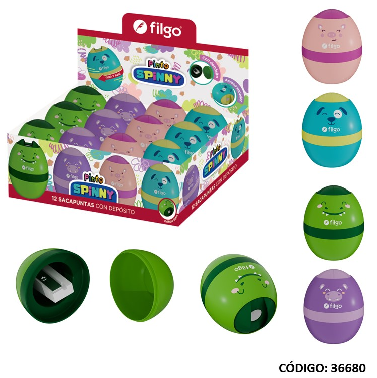 SACAPUNTAS FILGO SPINNY CON DEPOSITO (L36680)