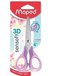 TIJERA MAPED SENSOFT 3D PASTEL 13cm. (L24355)