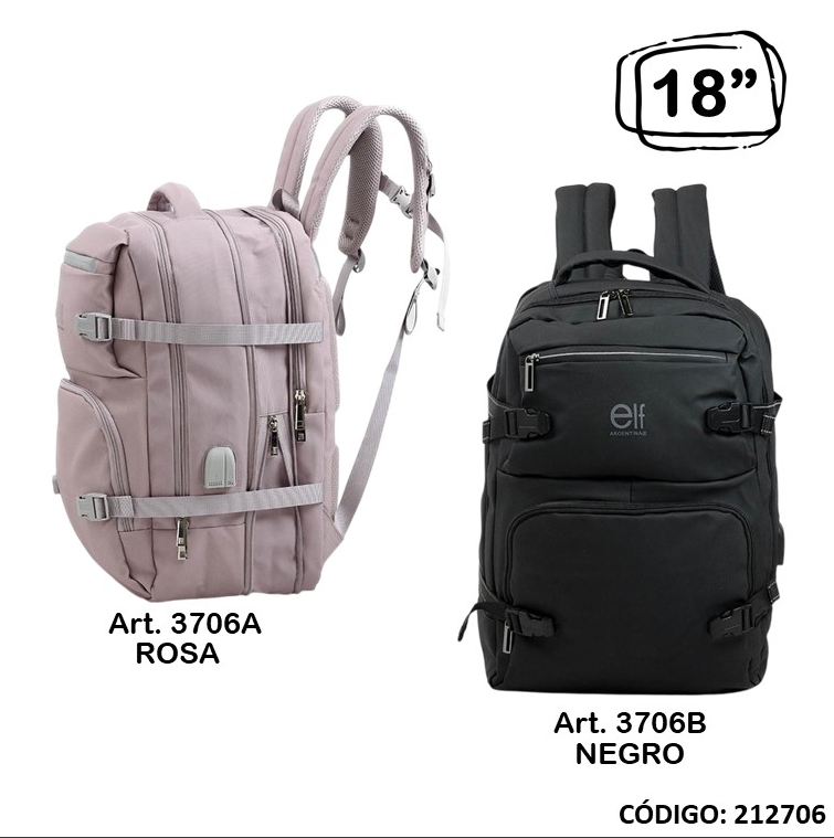 MOCHILA PORTANOTEBBOK 18" ELF (L212706)