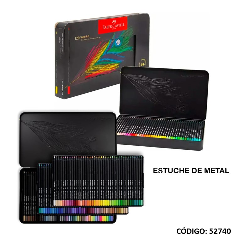LAPIZ COLOR FABER CASTELL SUPERSOFT X120 COLORES (L527400)