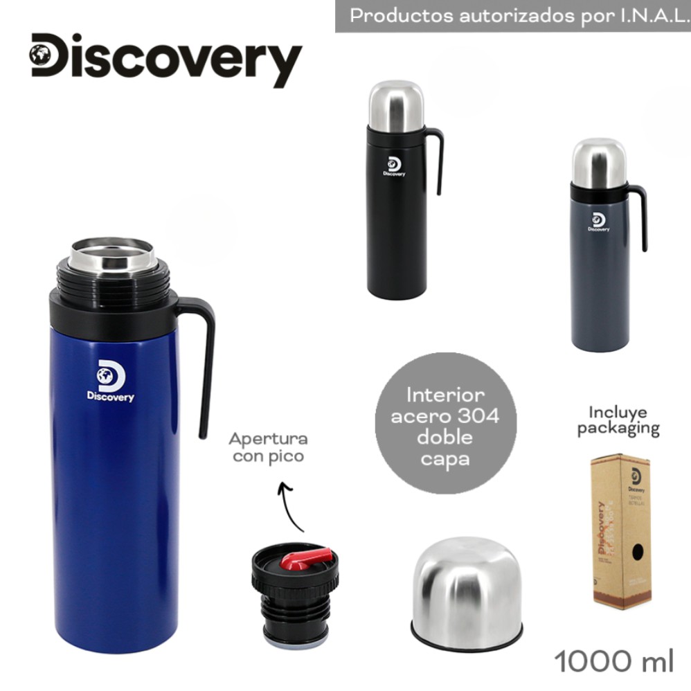 TERMO DISCOVERY 1000ml. ACERO (R30409)