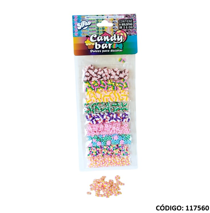 BRILLANTINA SIFAP CON FORMAS CANDY BAR (L117560)