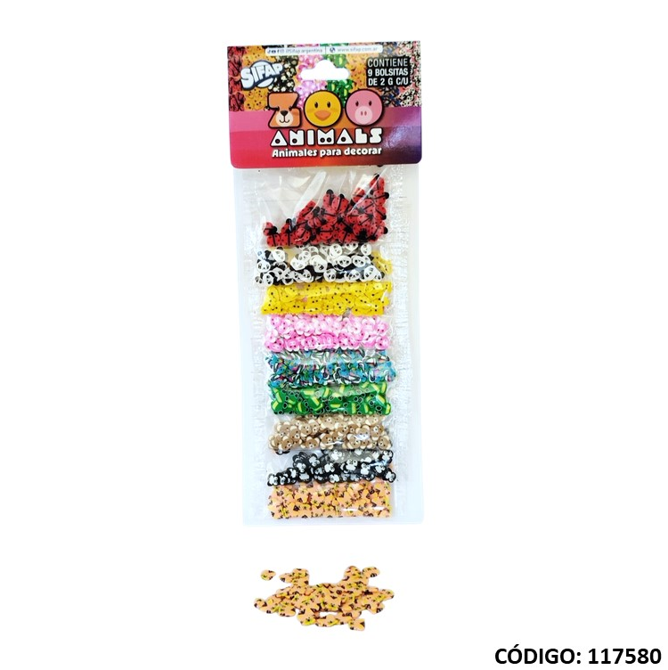 BRILLANTINA SIFAP CON FORMAS ZOO ANIMALS (L117580)