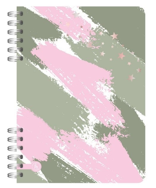 CUADERNO 15X21 REYSA ACUARELA ESPIRAL X80hjs. TAPA DURA RAYADO (L17100)