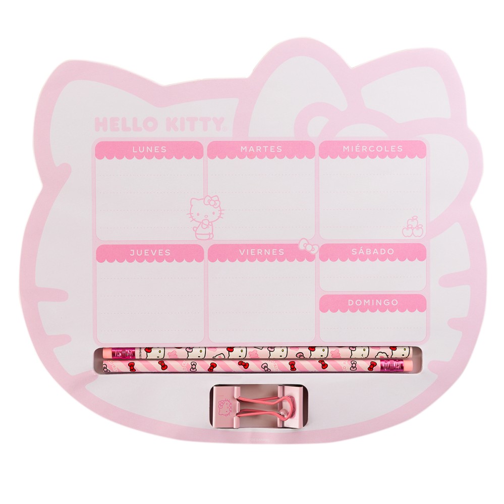 PLANIFICADOR SEMANAL CON ACCESORIOS KITTY (L35348)