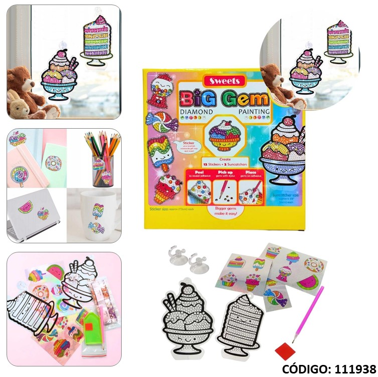 STICKER CON DIAMANTES ARTE (L111938)