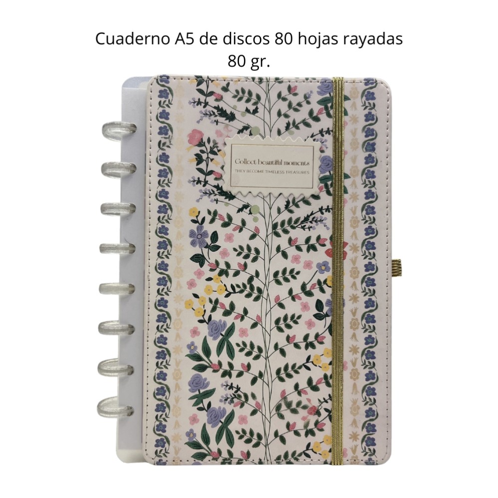 CUADERNO A5 IBI CRAFT HELEN X80hjs. PEGATINAS (L35443)