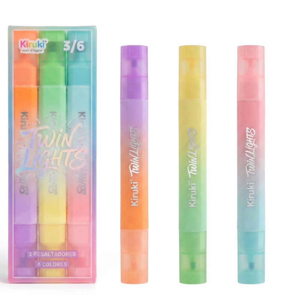 RESALTADOR KIRUKI TWIN LIGHTS X3 COLORES (L356400)