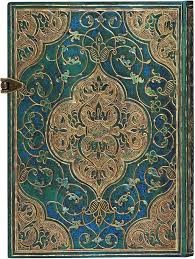 CUADERNO 18X13 PAPERBLANKS TAPA DURA CRONICAS TURQUESAS RAYADO (P732144)