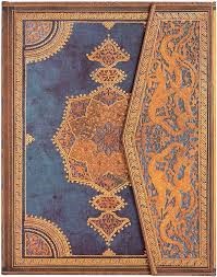 CUADERNO 23X18 PAPERBLANKS TAPA DURA SAFAVID INDIGO RAYADO (P781982)