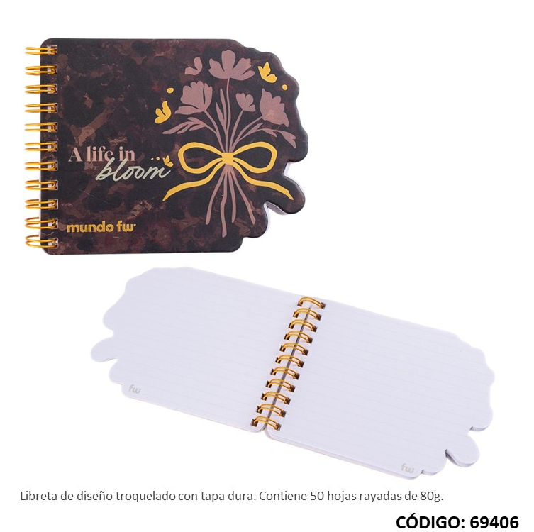 LIBRETA TAPA DURA FW CON FORMA MALBEC (L69406)