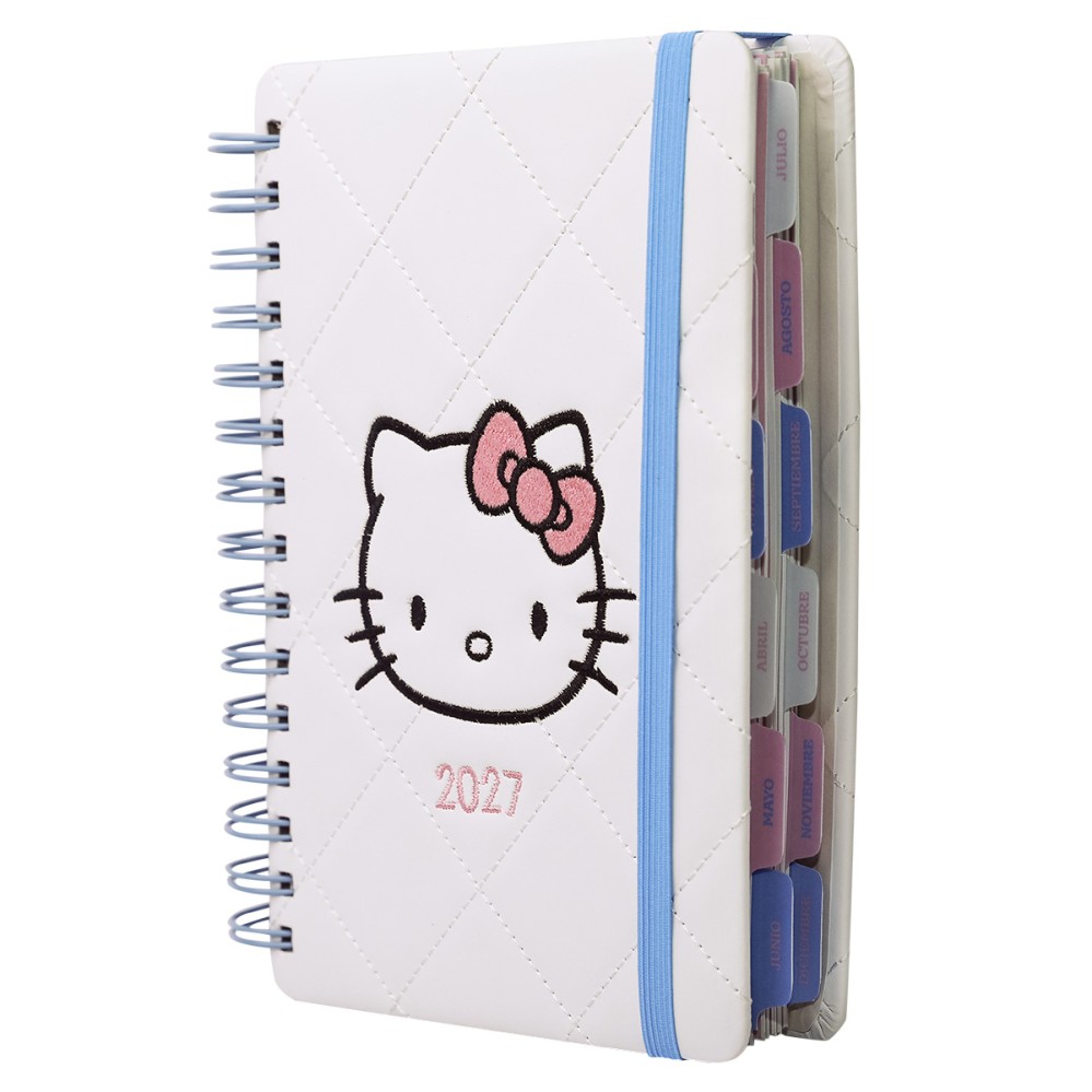 AGENDA 2027 MOOVING 14X20 ESPIRALADA DIA POR PAGINA HELLO KITTY (L32388)