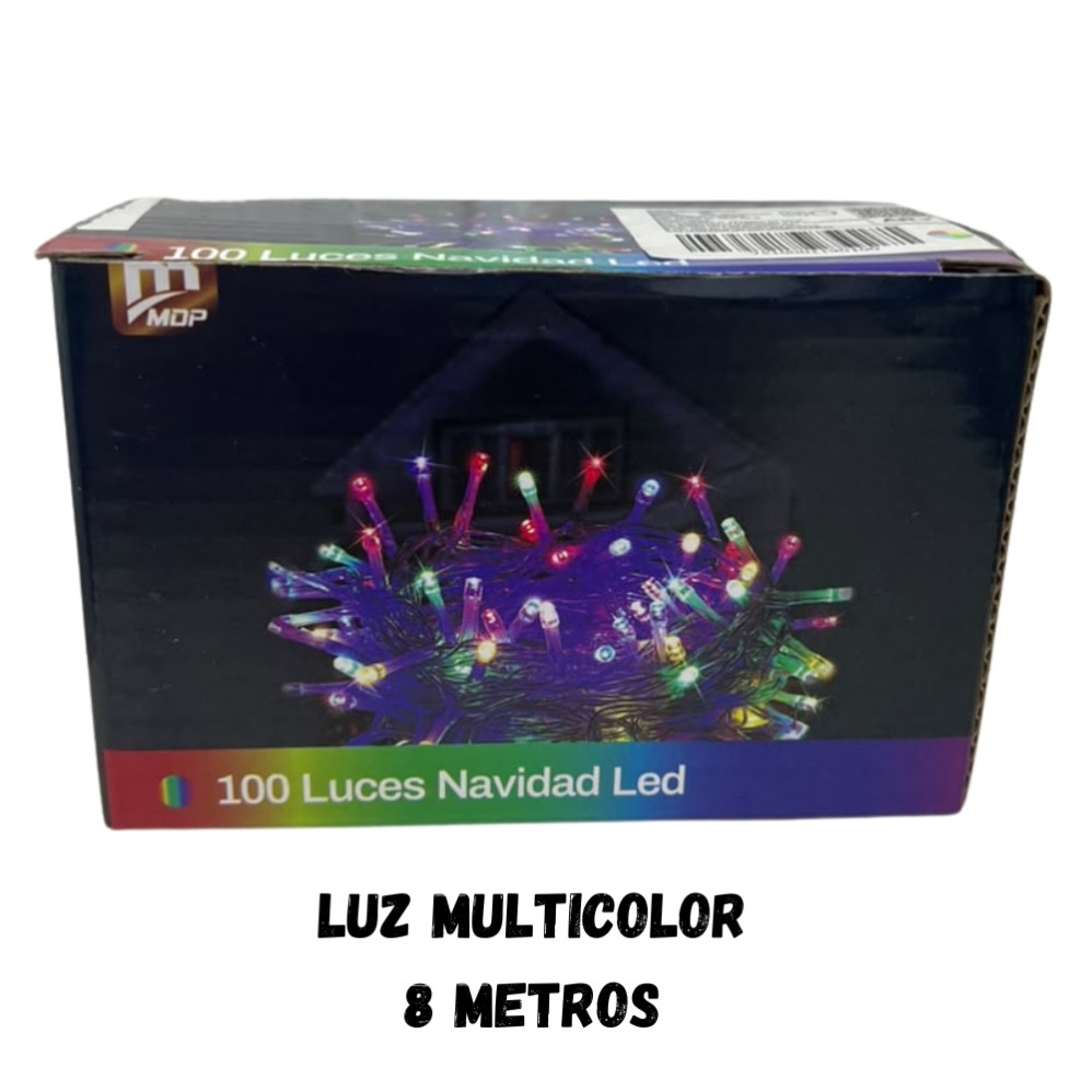 LUZ NAVIDAD 100 LED MULTICOLOR X8mts. (R36102)