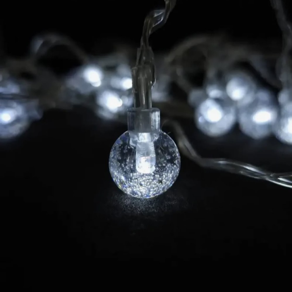 LUZ NAVIDAD 28 LED ESFERAS CON ENCHUFE (R36099)