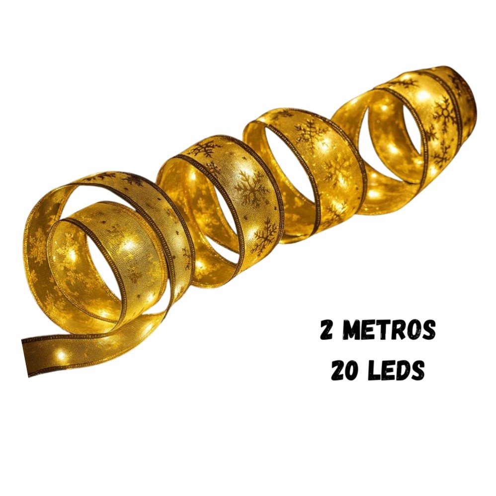 LUZ NAVIDAD LED A PILA 2mts. CINTA ESTRELLA (R36121)