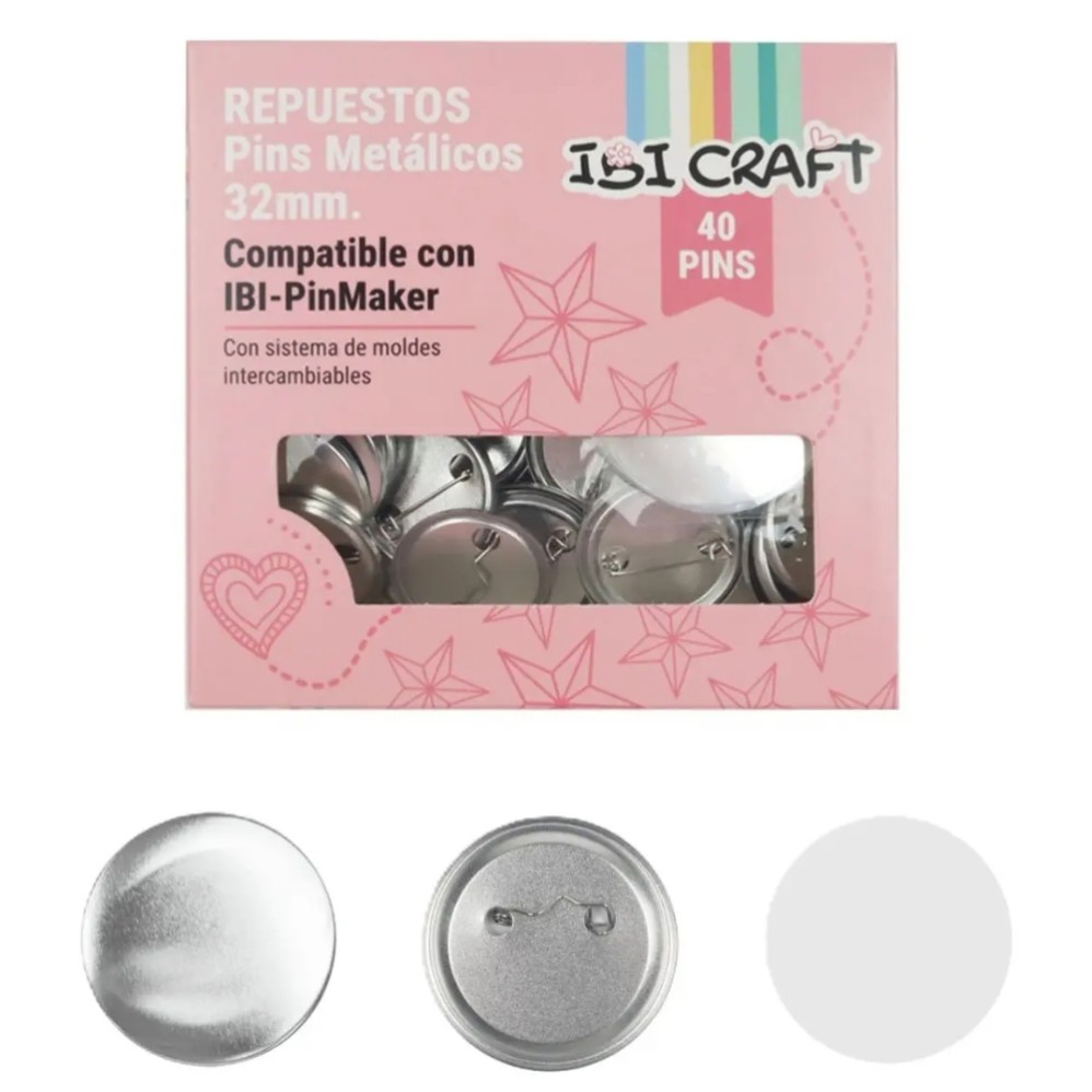 SET DE PINS IBI CRAFT 32mm. (L361580)