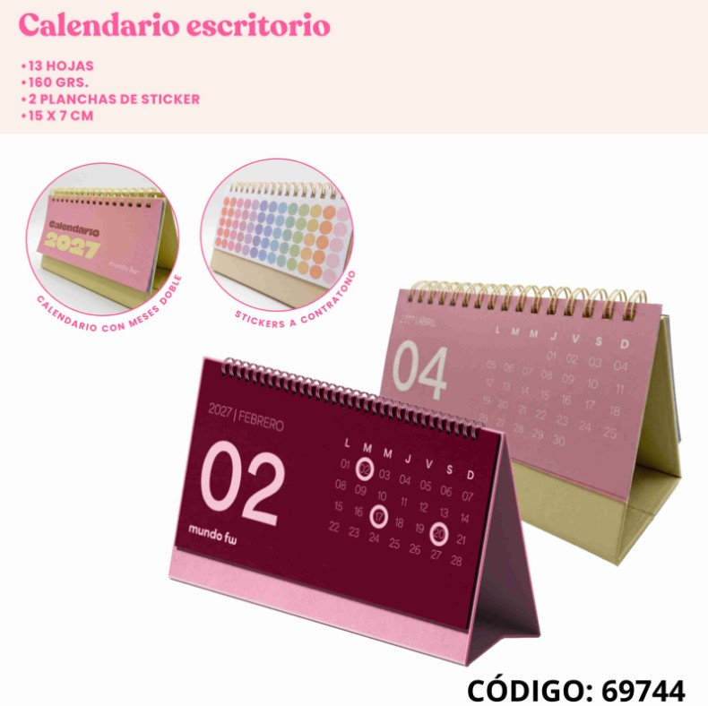 CALENDARIO 2027 FW DE ESCRITORIO (L69744)