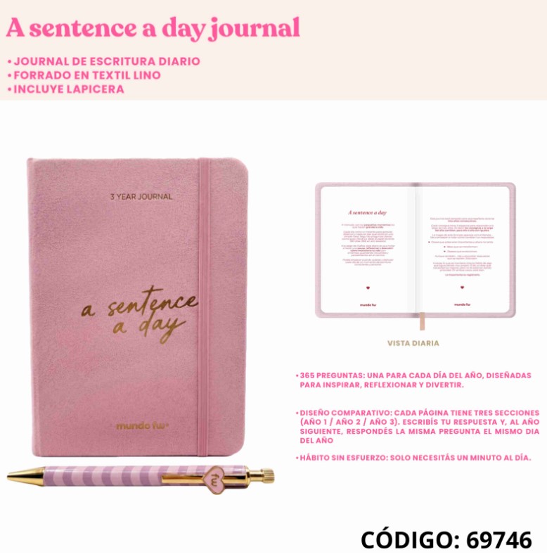 AGENDA 2027FW JOURNAL A SENTENCE DAY (L69746)