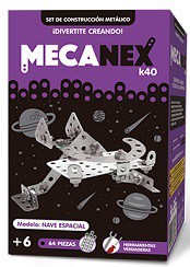 MECA SET CONSTRUCCION METAL 64 PIEZAS NAVE ESPACIAL (J21505)