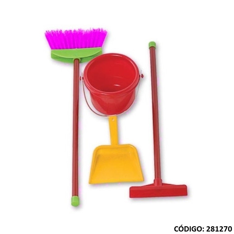 SET DE LIMPIEZA DURAVIT JUEGUETE ESCOBA BALDE PALITA  (J281270)