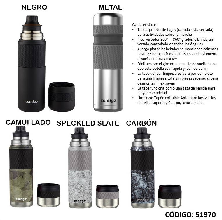 TERMO COMTIGO ACERO 739ml. (R51970)