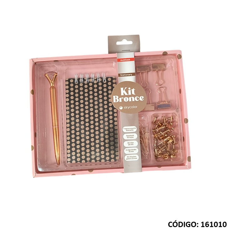 SET DE OFICINA SKYCOLOR BRONCE STATIONERY (L161010)