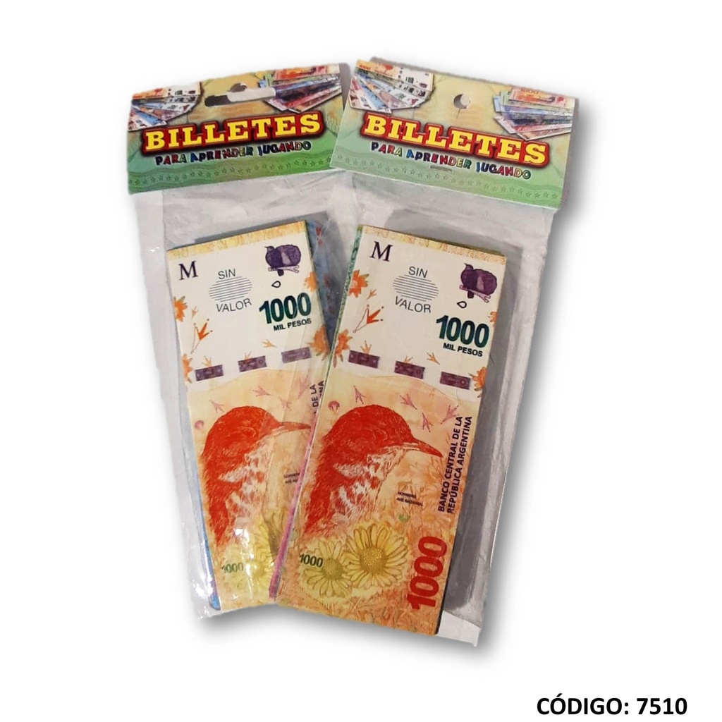 DIDACTICO BILLETES PARA APRENDER JUGANDO (L7510)