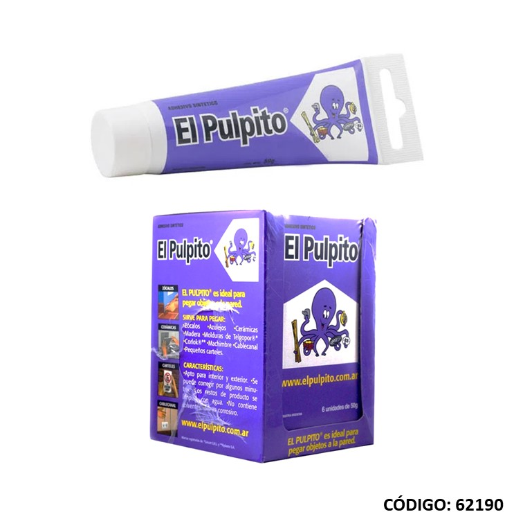 PEGAMENTO EL PULPITO 50grs. (L62190)