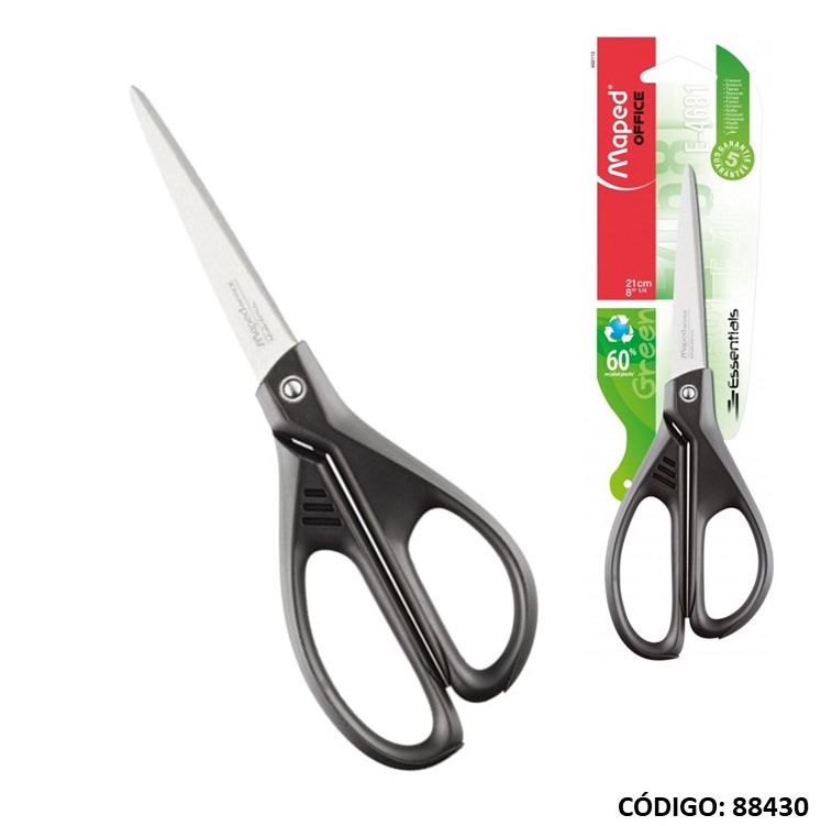 TIJERA MAPED ESSENTIALS  GREEN 21cm (L88430)