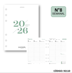 [L92110] AGENDA REPUESTO 2026 NEXT WORK  GOLD SEMANAL (L92110)
