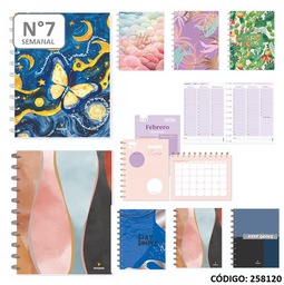 [L258120] AGENDA 2026 NORPAC N7 SEMANAL  ESPIRAL SEMIRIGIDO (L258120)