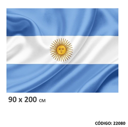 [L22080] BANDERA ARGENTINA POLIAMIDA 90x200 CON SOL (L22080)