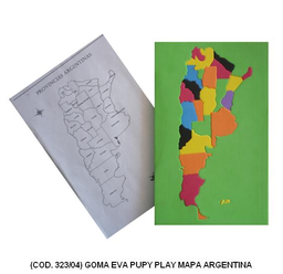[L323040] DIDACTICO GOMA EVA PUPY PLAY MAPA  (L323040)
