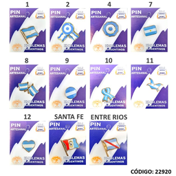 [L22920] ESCARAPELA PINS "EMBLEMAS ARGENTINOS" (L22920)