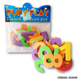 [L323340] DIDACTICO GOMA EVA PUPPY PLAY NUMEROS CON IMAN (L323340)